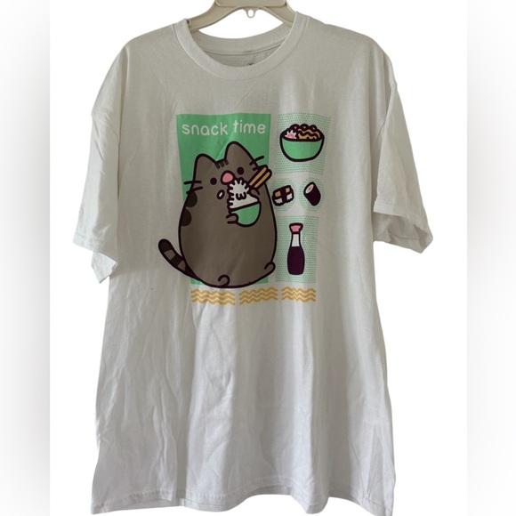 Ripple Junction Unisex Pusheen Noodle Snack Time T-Shirt Sz XL - Picture 1 of 5